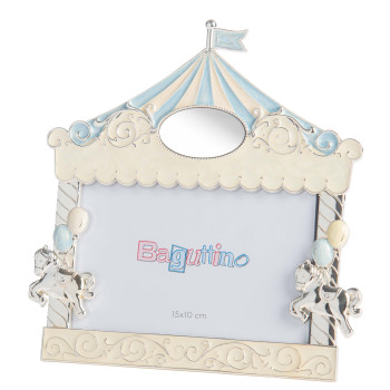 Portafoto in silver "Circo" Foto Cm. 10x15 - Baguttino -...