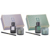 Set regalo con diffusore essenze 150 ML c/midollini + candela vetro Cm. 7x7 - Modelli assortiti