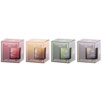 Candela profumata in vasetto vetro Cm. 10x10,5 -...