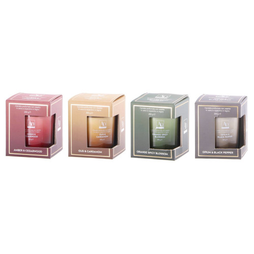 Candela profumata in vasetto vetro Cm. 8x9,5 -...