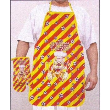 Set cuoco calcio grembiule e guanto forno Roma