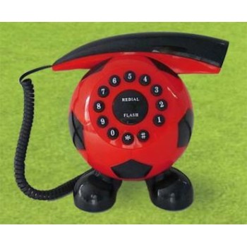 Telefono pallone con cornetta magnetica calcio Milan