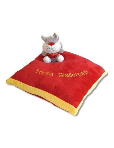 Cuscino quadrato peluche con mascotte 3D...