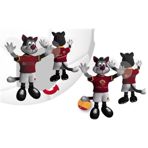 Peluche mascotte con due ventose AS Roma Cm. 20
