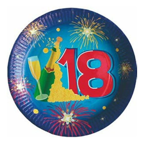 Piatti carta piccoli 18 anni Champagne -...