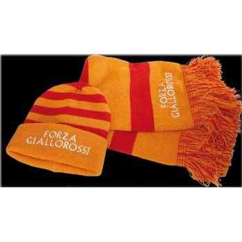 Set cappello e sciarpa Forza Giallorossi Roma