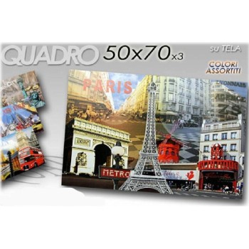 Quadro tela città Cm. 50x70