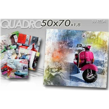 Quadro tela auto e moto Cm. 50x70