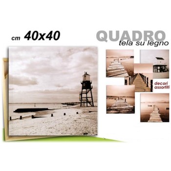Quadro tela mare Cm. 40x40