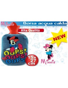 Borsa acqua calda con rivestimento tessuto Minnie Cm. 27x15