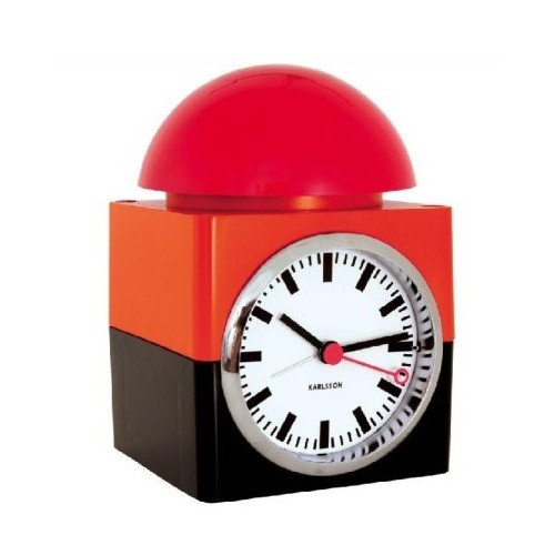 Sveglia con tasto "Emergency" rossa e nera