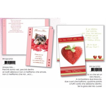 Biglietto auguri love con applicazioni