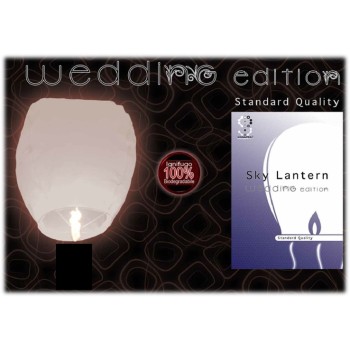 Lanterna volante 100% ignifuga - Colore bianco