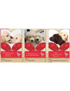 Biglietto auguri amore Dolci Chicche cani 2