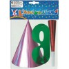 Blister cotillon metallizzati (cappello+mascherina+trombetta)