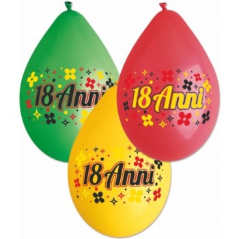 Palloncini lattice medi stampa 18 Anni Blister 20 pezzi