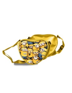 Borsetta tracollina cuore Minions Cm. 16x7x14