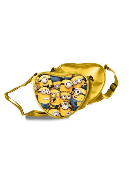 Borsetta tracollina cuore Minions Cm. 16x7x14
