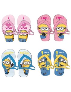Ciabattina infradito con elastico Minions Tg. 22/27