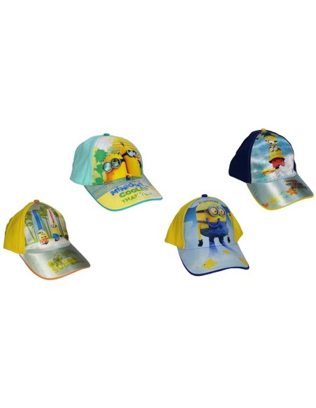 Cappello con visiera stampa large Minions - 4 modelli assortiti