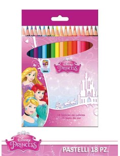 Matite colorate Principesse - Blister 18 pezzi