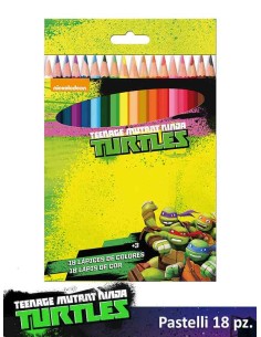Matite colorate Ninja Turtles - Blister 18 pezzi