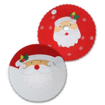Cestino da tavolo rotondo Babbo Natale Cm. 28 - Modelli...