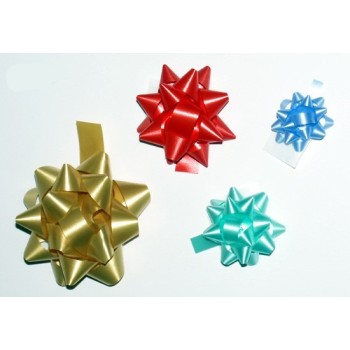 Coccarda stella classica 19mm multicolor - Scatola 100 pezzi