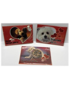 Biglietto auguri amore cani e gatti