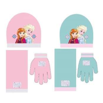 Set 3 pezzi Frozen (Cappello+sciarpa+guanti)