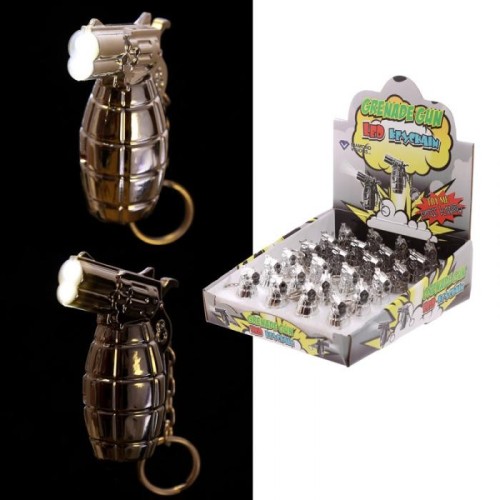 Portachiavi con torcia led Granata