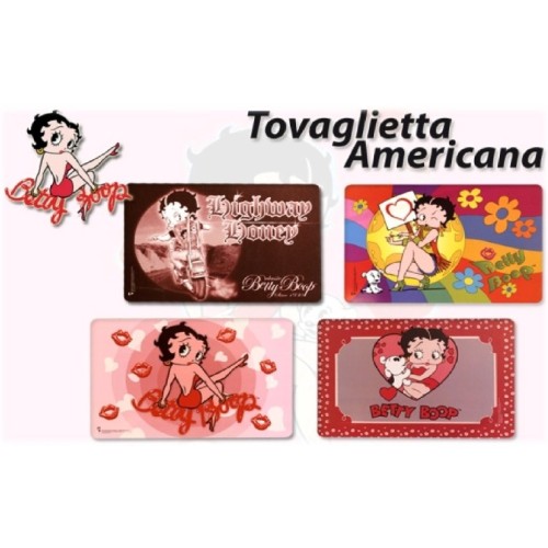 Tovaglietta americana pvc Betty Boop Cm. 39x25...
