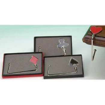 Gancio portaborsa Poker in scatola regalo