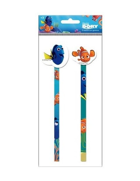 Matita con gomma Dory - Blister 2 pezzi