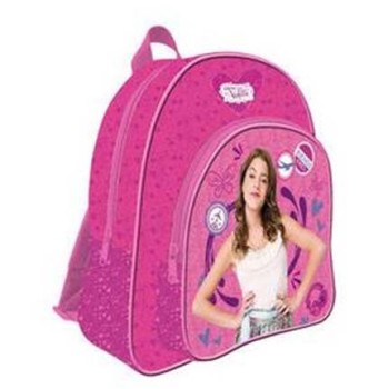 Zaino scuola con due tasche Violetta Cm. 40
