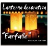 Lanterna decorativa in carta a sacchetto "Farfalle" Cm. 27x15x9