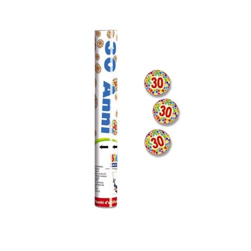 Cannone sparacoriandoli Cm. 30 - 30 Anni
