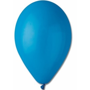 Palloncini lattice monocolore medi cm. 26 Blu - Blister 100 pezzi