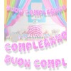 Palloncino mylar scritta lettere Buon Compleanno rosa Cm. 40x400