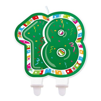 Candelina per torta sagomata 18 Anni Cm. 13x8