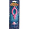 Candelina numero classico Rosa - N. 0