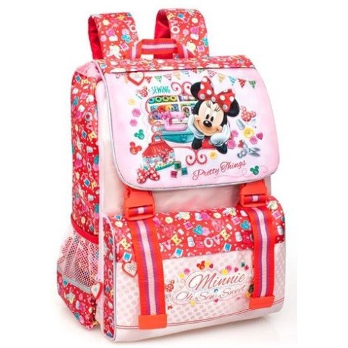 Zaino scuola estensibile deluxe Minnie Sweet Cm. 40x28x13