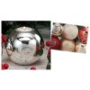 Portatealight sfera di Natale vetro Merry Christmas Cm. 10