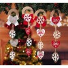 Decorazione natalizia in tessuto da appendere Cm. 12x47