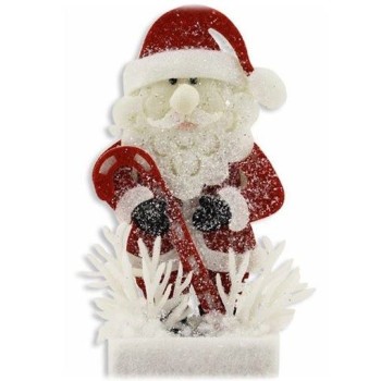 Babbo Natale in spugna glitterato Cm. 35x18