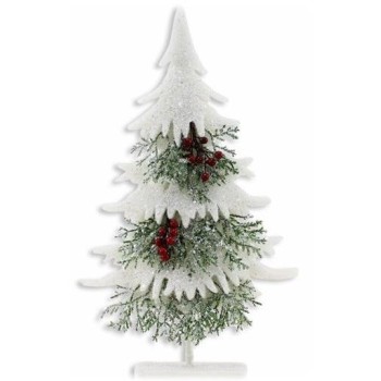Albero di Natale spugna glitterato Cm. 40x21