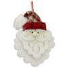 Babbo Natale spugna glitterato sagomato Cm. 26x19