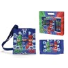 Set regalo borsetta trasversale piatta e portafoglio PJMasks