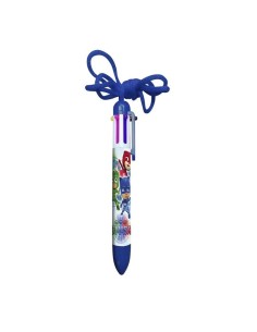 Penna 6 colori con laccetto PjMasks