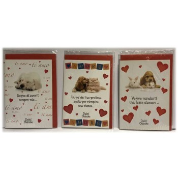 Biglietto auguri Love classico Animal